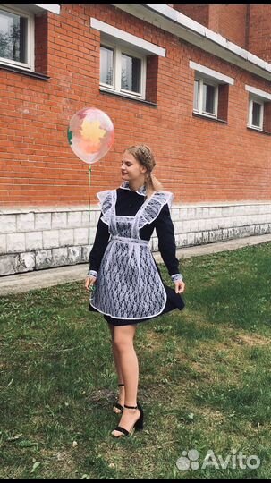 Школьный фартук+платье