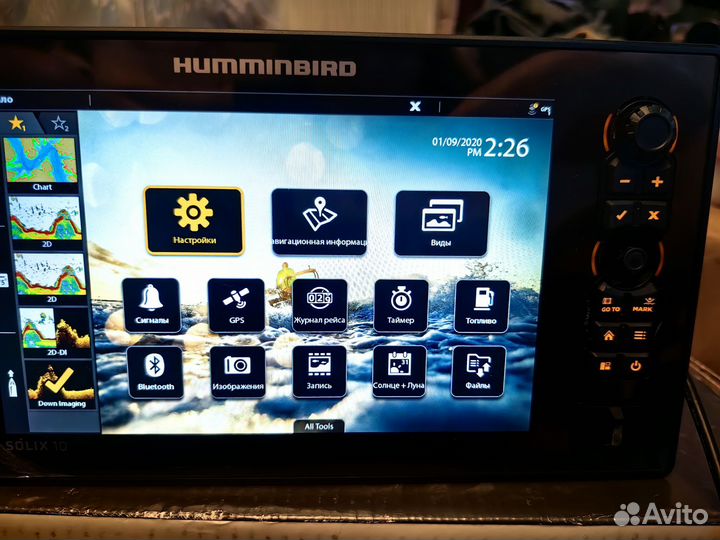 Эхолот Humminbird solix 10 chirp mega DI+ G2