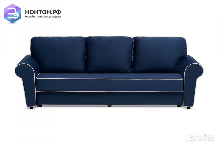 Диван еврокнижка Прованс 3-х местный темно-синий