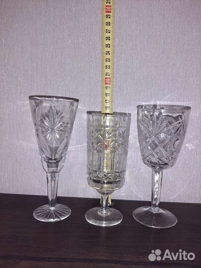 Фужеры, бокалы, рюмки, хрусталь на добор