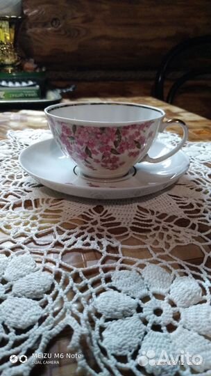 Чайные пары - Костяной фарфор Дулево и Вербилки