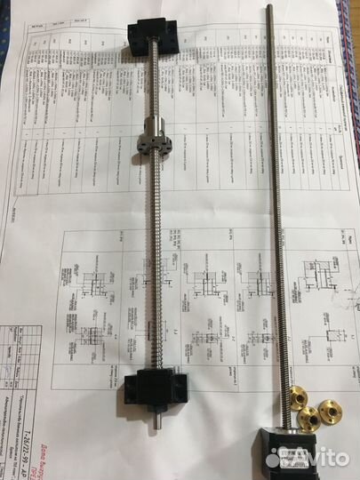 Шаговый двигатель nema 17 17HS4401S с винтом T8