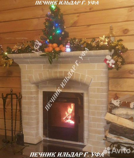 Каминный портал на любую банную печь