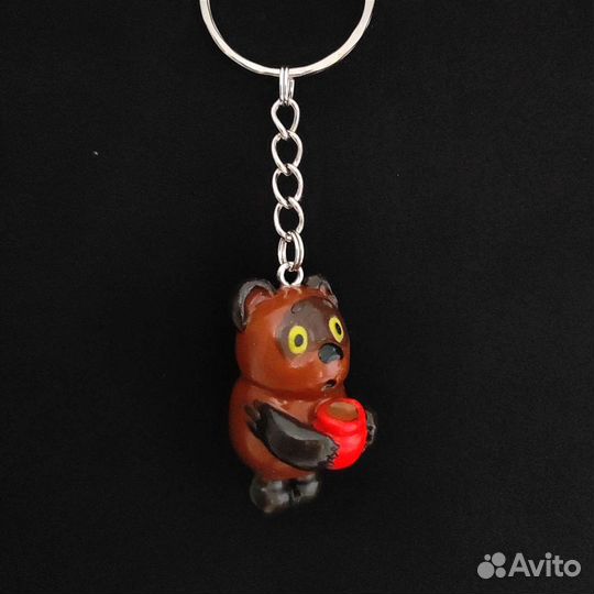 Брелок Винни-Пух из полимерной глины