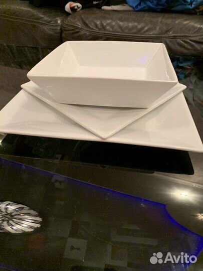 Тарелки квадратные