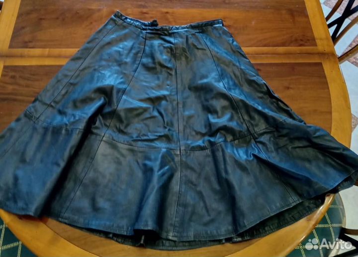 Кожаная юбка