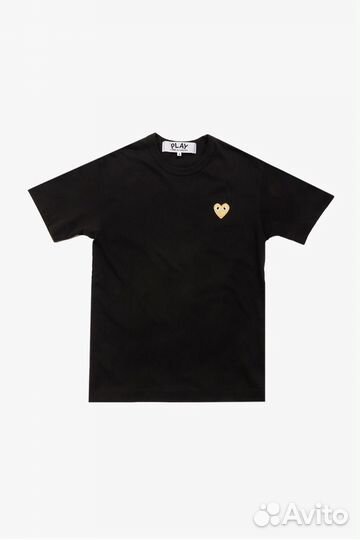 Футболка CDG Play Gold Heart Оригинал