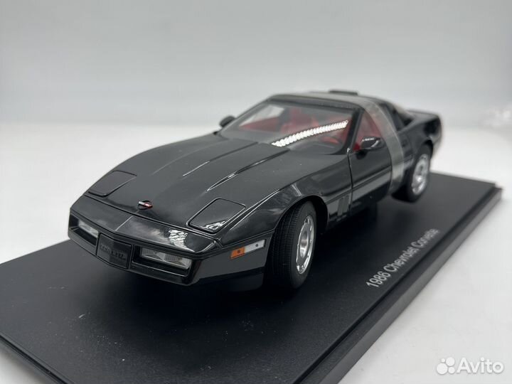 Chevrolet Corvette 1986 Black 1/18 Autoart