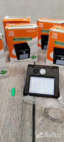 Настенный светильник на солнечной батарее