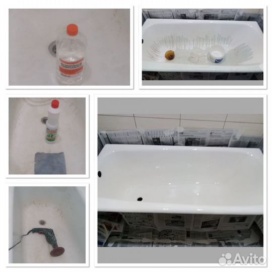 Реставрация ванны наливным акрилом (Опыт 13 лет)