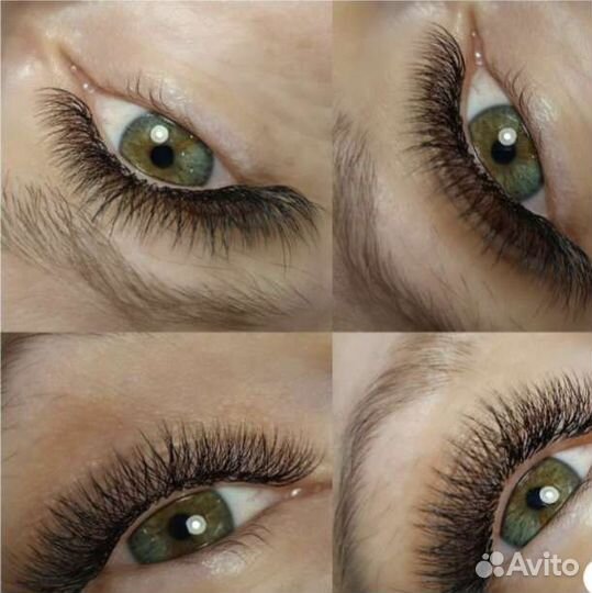 Наращивание ресниц, ламинирование ресниц, бровки