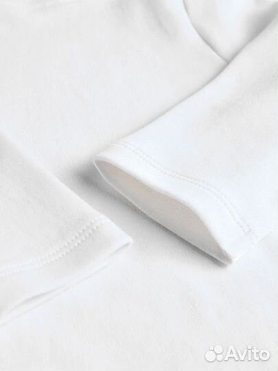 Белый лонгслив next 80