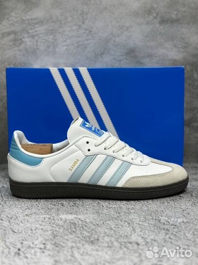 Кроссовки adidas samba белые 37-41