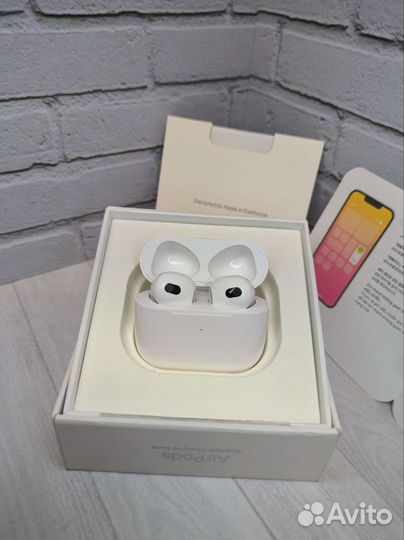 Наушники apple AirPods 3 новые 1:1 копия