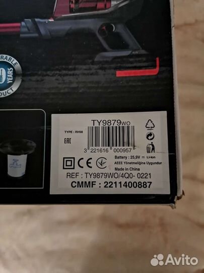 Вертикальный пылесос Tefal Flex11.60