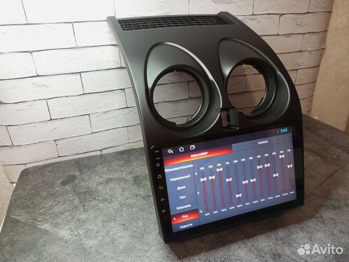 Магнитола Nissan Qashqai J10 на Android IPS экран