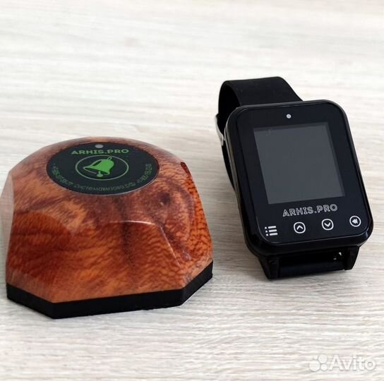 Кнопка вызова официанта Бургер с часами Элит