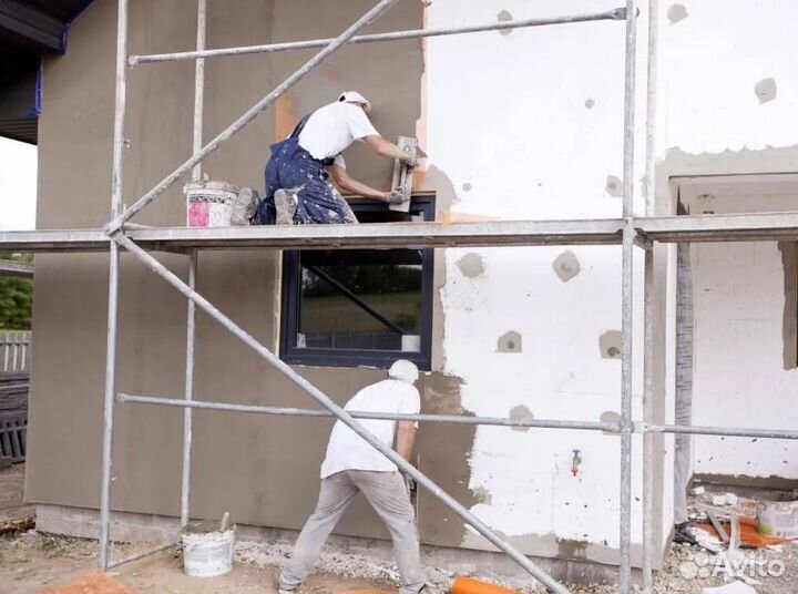 Фасадная штукатурка с исчезым эффектом