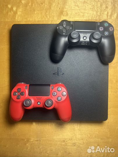 Sony playstation 4 ps4 slim 500gb + 2геймпада