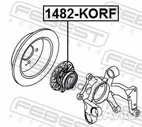 Ступица передняяssangyong NEW actyon 1482korf