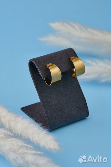 Винтажные клипсы - объемные кольца. США. К21. А