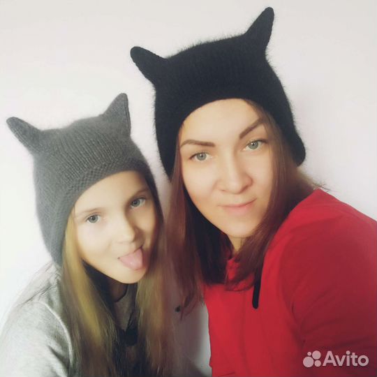 Шапка чепчик с ушками