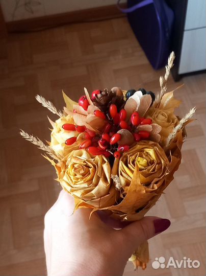 Осенние букетики в садик/школу и для дома