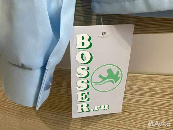 Школьная блузка 140 голубая