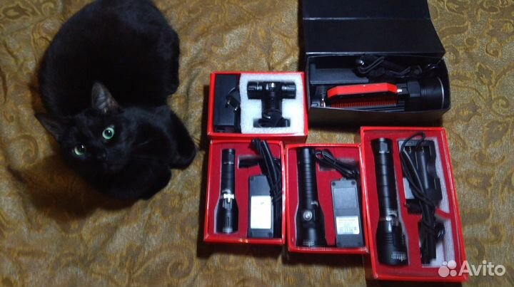 Фонарики подводные уф, белые, янтарно-жёлтые