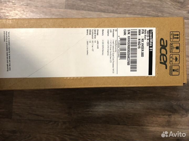 Ноутбук TravelMate B1