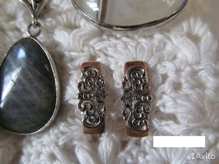 Серьги, бусы, браслет, подвеска, часы