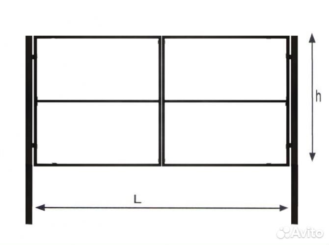 Ворота распашные