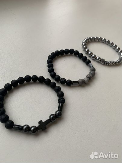 Браслет мужской с крестом