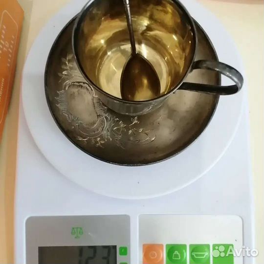 Серебряная чайная пара 84пр