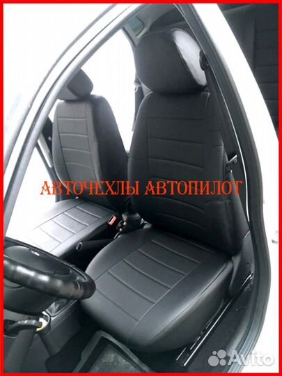 Чехлы Автопилот LADA Granta из экокожи чёрные