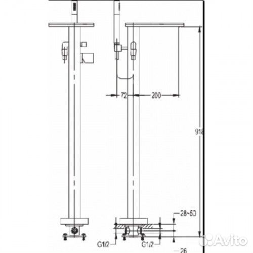 Смеситель для ванны Elegansa gesi antique