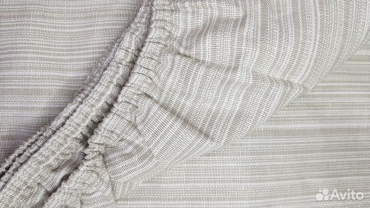 Простынь льняная на резинке