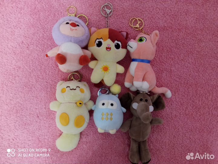 Мягкая игрушка брелок на сумку, ключи