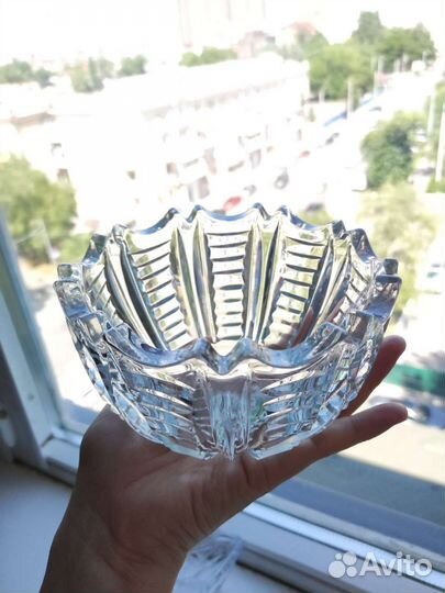 Ваза хрустальная СССР для цветов и конфет