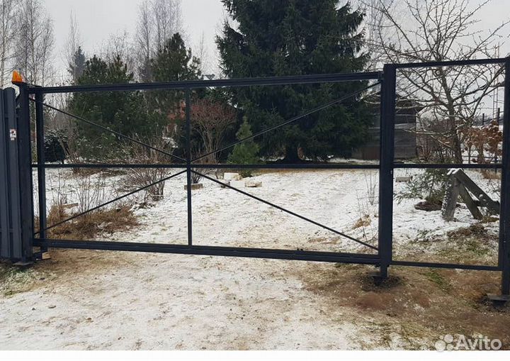 Откатные ворота - каркас