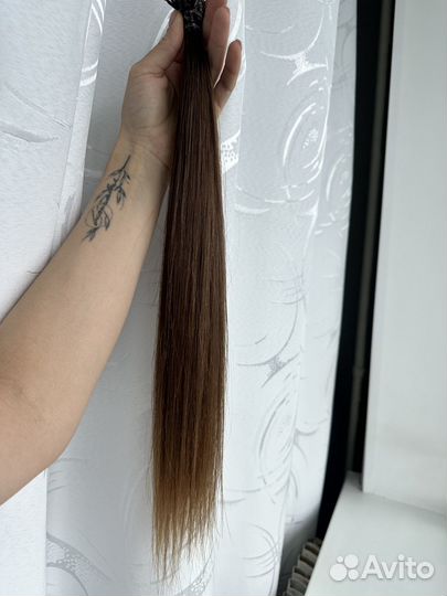 Волосы для наращивания 50 см русый