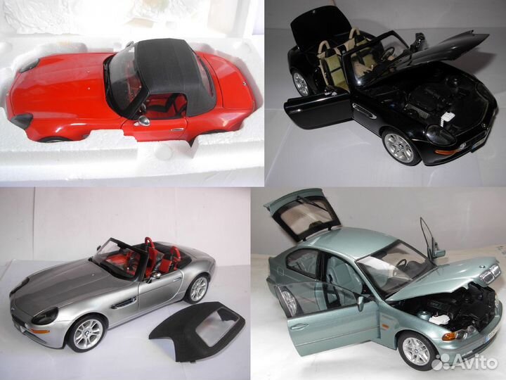 1/18 модели BMW AutoArt Revell Kyosho Ricko UT