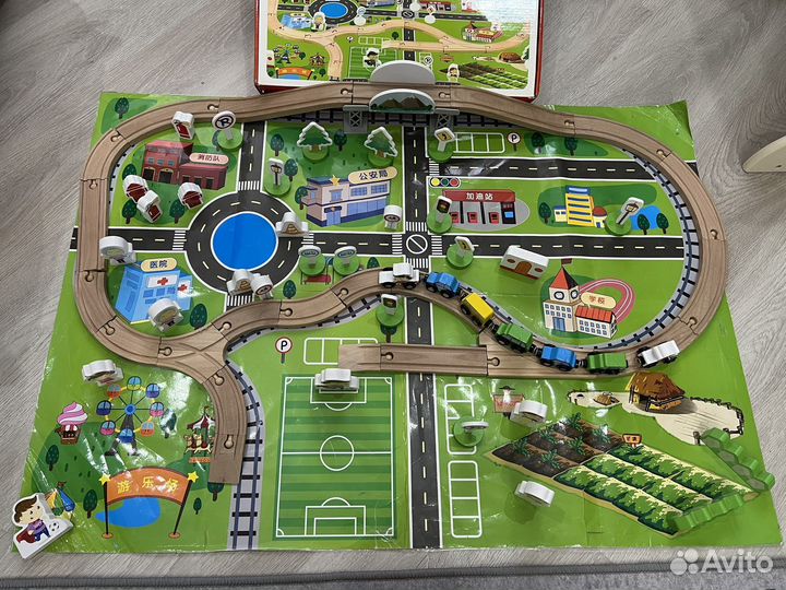 Деревянная детская железная дорога