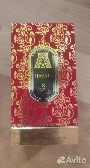 Коробка,флакон духов Hayati
