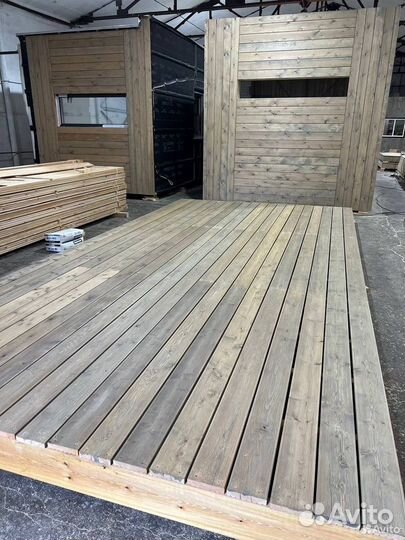 Доска террасная вельвет лиственница 27*142*3000 мм