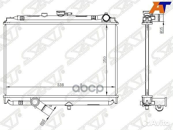 Радиатор Mazda Bongo 93-99 MZ00015 Sat