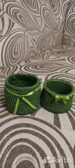 Набор декоративных корзинок 2 шт