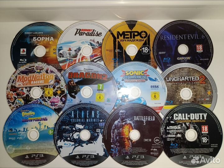 PS3 игры диски
