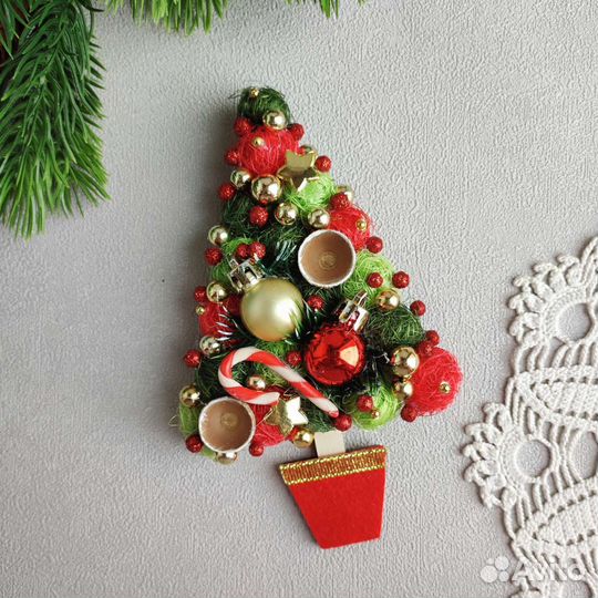 Новогодние магниты ручной работы