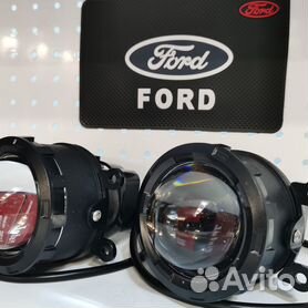 Ford Focus 1 Фары с линзами и ангельскими глазками хром